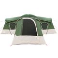 vidaXL Rodinný stan 14-miestny Zelená 185T Polyester s PU náterom