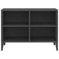 vidaXL TV stolík nohy z kovu sivý 69,5x30x50 cm
