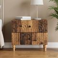 vidaXL Nočný stolík Staré drevo 62 x 34,5 x 48 cm Kompozitné drevo