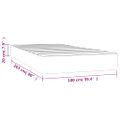 vidaXL Matrac s taštičkovými pružinami stredná tvrdosť svetlosivý 100x203x20cm dvojlôžko XL