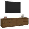 vidaXL TV skrinka medovo-hnedá 176x37x47,5 cm masívna borovica