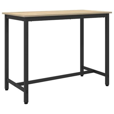 vidaXL stôl Sonoma dub 100 x 50 x 76,5 cm Inžinierske drevo a oceľ