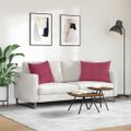 vidaXL Vankúše na pohovku 2 pcs Víno červené 70 x 50 cm
