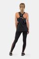 Dámske tielko Loose Cross Back Black - NEBBIA