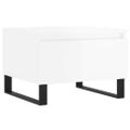 vidaXL Konferenčné stolíky 2 ks lesklé biele 50x46x35 cm cm kom. drevo