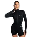 Dámsky top Cropped Seamless Black - STRIX, veľkosť L