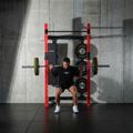 Multifunkčný skladací posilňovací stojan - Power Rack HMS KLT34 červený