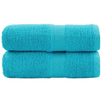 vidaXL Prémiové umývacie utierky SOLUND 2 ks tyrkysové 30x30 cm 600 g/m²