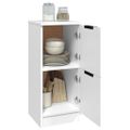 vidaXL Komody 2 ks biele 30x30x70 cm spracované drevo