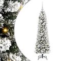 vidaXL Umelý vianočný stromček Biela 120 cm PVC, kov a plast