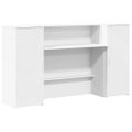 vidaXL Recepčný pult biely 180x50x103,5 cm, umelé drevo