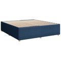 vidaXL Posteľ boxspring s matracom Modrá 200 x 200 cm Látka