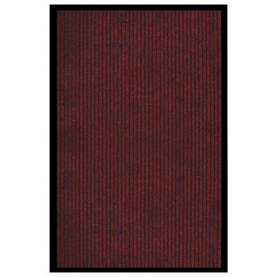 vidaXL Rohožka pruhovaná červená 80x120 cm