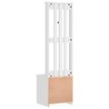 vidaXL Halový strom SANDNES biela 45x40x159,5 cm masívna borovica