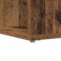 vidaXL Rohový stôl s poličkou Staré drevo 101,5 x 149,5 x 149,5 cm