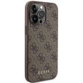 Puzdro Guess pre iPhone 15 Pro Max 6,7" GUHCP15XG4GFBR hnedé HC PU 4G Metal Logo