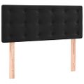 vidaXL Posteľný rám boxspring s matracom čierny 90x200 cm zamat