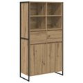 vidaXL Servírovacia skriňa Remeselnícky dub 81 x 36 x 150.5 cm