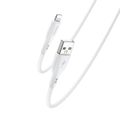 Yesido silicone cable CA119 12W usb/lightning 1M 2,4a white