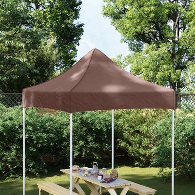vidaXL Strecha na párty stan 2x2 m, hnedá 270 g/m²