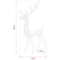 vidaXL Akrylový soby vianočné ozdoby 3 ks 128 cm modré