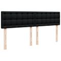 vidaXL Posteľný rám boxspring s matracom čierny 180x200 cm látka