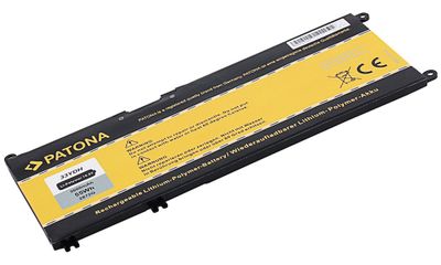 PATONA batéria pre ntb DELL Inspiron 13/15/17 G3 3600mAh Li-Pol 15,2V 33YDH Batéria, pre notebook, 3600mAh, Li-Pol, 15,2V, pre Dell Inspiron 13/15/17, Latitude 13/14/15, Vostro 15, 33YDH, neoriginálna