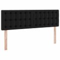 vidaXL Postel s úložným prostorem a matrací Čierna 140 x 200 cm