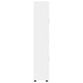 vidaXL Highboard FLORIN 60 x 35 x 182 cm Biela Kompozitné drevo