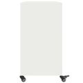 vidaXL Komoda biela 100,5x39x72 cm oceľ