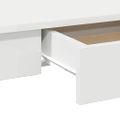 VidaXL Stôl Biely 100x45x75 cm Konštruktérske drevo