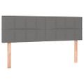 vidaXL Boxspring posteľ s matracom tmavosivá 140x200 cm látka