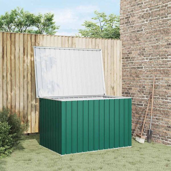 vidaXL Záhradný úložný box zelený 149x99x93 cm