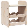 vidaXL Stojan na víno s hornou doskou 33x25x37 cm borovicový masív