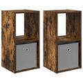 vidaXL Nočný stolík 2 ks Dymová dub 30,5 x 27 x 59,5 cm