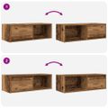 vidaXL TV stolíky 2 ks staré drevo 80x31x25,5 cm spracované drevo
