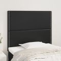 vidaXL Čelo postele čierne 80x5x118/128 cm umelá koža