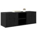 vidaXL TV skrinka 100 x 31,5 x 35 cm Čierny dub Kompozitné drevo