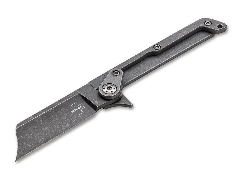 Böker Plus 01BO660 Fragment vreckový nôž 5 cm, Stonewash, oceľ, spona