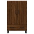 vidaXL Vysoká skrinka hnedá dub 69,5x31x115 cm kompozitné drevo