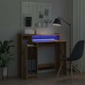 vidaXL Stôl Staré drevo 97 x 45 x 90 cm Kompozitné drevo