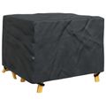 vidaXL Obal na nábytok Jednofarebný Čierna 113 x 113 x 73 cm 210D