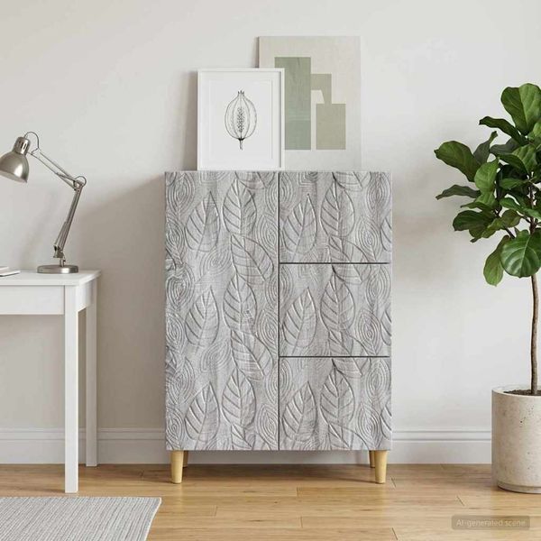 vidaXL Servírovacia skriňa Sivý Sonoma 66 x 34,5 x 90 cm