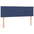 vidaXL Posteľný rám boxspring s matracom modrý 140x200 cm látka