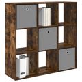 vidaXL Servírovacia skriňa Dymová dub 102 x 31 x 99,5 cm