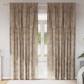 vidaXL Sametové závesy 2 ks šampanského 225 x 140 cm Zamat