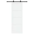 vidaXL Posuvné dvere ORKDAL 83 x 232 cm Borovicový masív Biela