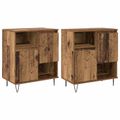 vidaXL Servírovacia skriňa 2 ks Staré drevo 60 x 35 x 70 cm