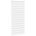 vidaXL Zebra roleta biela 105x200 cm šírka látky 100,9cm polyester
