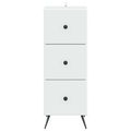 vidaXL Zásuvkový kabinet Biela 33 x 34,5 x 90 cm Kompozitné drevo